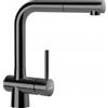Schock Miscelatore Cucina monocomando canna a ponte dritta con doccetta estraibile finitura Gun Metal LAIOS DOCCIA SCHOCK 517120GUM