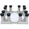 Generic Base per lavatrice regolabile Staffa di supporto regolabile Resistente 4/8/12 gambe Base per lavatrice antivibrante Supporto per rialzo Base per asciugatrice Larghezza/Lunghezza 42-70 cm Ste