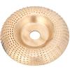 Entatial Disco abrasivo in acciaio, disco per intaglio del legno in acciaio Apertura 16 mm oro per mola per smerigliatrice angolare