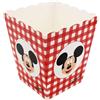 scotton spa Scotton 10 Pezzi Topolino Mickey Disney Party Vaso per Confetti Dolci Popcorn 7x7x11 cm Rosso