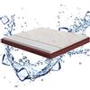 GEEMMA s.r.l. Topper Fresco CAUCCIU, sovra materasso MOLTO RIGIDO singolo 80x190, correttore ortopedico RINFRESCANTE materassino H6 cm, tessuto anallergico sfoderabile COOLER
