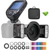 Godox MF12 MF12-K2 Macro Flash con Trigger XProII-F per Fuji Fujifilm, Off-Camera TTL Speedlite 12W, controllo wireless 2.4G, modalità TTL/M, batteria al litio integrata da 3,7 V/6,29 W