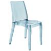 GRAND SOLEIL Grandsoleil upon cristallo trasparente sedia impilabile, in policarbonato, fumé grigio chiaro, 54 x 50 x 84 cm