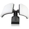 HUBER Faretto LED, 2 x 20 W, 4400 lm, antracite | Montaggio a parete e ad angolo, faretto da esterno, faretto da cortile, IP65