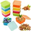XWCHASA Set di 10 contenitori per congelatore in plastica, piccoli, quadrati