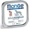 Generico Scatolette Monge cibo umido per cani - 24 vaschette da 150 grammi l'una. CONFEZIONE RISPARMIO (Agnello)
