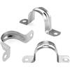 Graplan 30 fascette stringitubo a U, 32 mm, in acciaio inox 304, fascetta di fissaggio per tubi del gas, tubi dell'acqua, tubi a parete e cavi