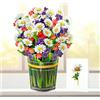 CUT POPUP.COM CUTPOPUP Bouquet di Margherite Multicolori - Biglietto Auguri Compleanno, 26x30cm, Biglietto Festa della Mamma, Biglietto Auguri 3D per Moglie, Mamma, Figlia (Daisy Bouquet) US8-83IT