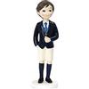 Mopec Y763 Figura pastello Comunione bambino marrone pantaloncini 16 cm.