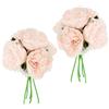 Flair Flower Bouquet di rose artificiali, bouquet di rose artificiali, bouquet di fiori di seta, bouquet di fiori, bouquet, composizioni floreali, rose da fattoria, peonie, rosa chiaro