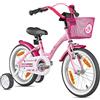 PROMETHEUS BICYCLES bicicletta bambina 5-7 anni bici per bambini bambino 16 pollici bimba con rotelle e freno contropedale Rosa