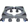Generic Base per lavatrice regolabile Base per lavatrice regolabile Ruote per elettrodomestici rinforzate Carrello per frigorifero e freezer Lunghezza/Larghezza 40-68 cm Base per asciugatrice Condiz