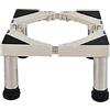 Generic Base per lavatrice regolabile Base per lavatrice Base per condizionatore d'aria verticale Lunghezza supporto per frigorifero regolabile: 45-60 cm Lavatrice e asciugatrice 4 piedi Anti-vibraz