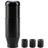 JNNJ Auto Manuale Cambio Stick, Manopola Del Cambio Dell'auto 8.5cm, In Lega Di Alluminio Auto Manuale Cambio Maniglia Manopola Shifter Testa, Per La Maggior Parte Dei Veicoli Auto Manuali(Nero)