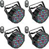 U`King UKing 4PCS Luci Par RGB Illuminazione palco, 72W Luci del Palcoscenico con Telecomando e dmx-7CH, Luce di Scena per DJ Festa di Matrimonio Bar