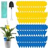 WD&CD 48 Pcs Moscerini Piante Interno Adesivi Gialli Trappola per Mosche Acchiappamosche Adesivo per Moscerini, Afidi, Mosche Minatori e Mosche Bianche - Giallo+Blu