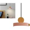 Mengjay Lampadari LED Soffitto Dimmerabile, lampade a sospensione Led Moderna Rotonda 13W, Lampadario Soffitto Con cavo da 100cm, per Corridoio, Cucina, Soggiorno, Camera, Bagno(∅20CM) (Rosa)