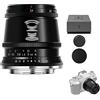 TTArtisan Obiettivo APS-C 17 mm F1.4 con messa a fuoco manuale, compatibile con fotocamere MacroM43 Mount EPM EPL E-P E-M Pen-F G GF GX GM GH (nero)