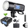 Godox AD400 Pro Flash AD400Pro 400W con grilletto Godox X2T-F GN72 TTL Monolight, lampeggiatore flash esterno HSS 1/8000, sistema 2.4G, flash stroboscopico all-in-one con riflettore Bowens Mount