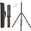 Andoer Treppiede per Fotocamera Supporto Treppiede Regolabile 252cm Treppiede in Fibra di Carbonio per Luce Video LED Luce Flash Softbox Riflettore Fotocamere Digitali Reflex