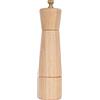 DeroTeno Macina Sale, Macina Sale con Macina in Ceramica Regolabile, Legno dell'Albero della Gomma, Altezza 22 cm, Diametro Inferiore: 5,5 cm (il Vassoio NON é Incluso)