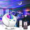 ITSHINY Proiettore Stelle, Proiettore Galaxy, Astronauta Proiettore Aurora con altoparlante Bluetooth, Proiettore di luce del cielo stellato per bambini e adulti, Regali di compleanno e Capodanno