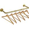 ITOOLFIRM Appendiabiti per tubi industriali, 70 cm, montaggio a parete, smontabile, in metallo, design industriale, fissato alla parete, per grucce, 20 cm, capacità 50 kg