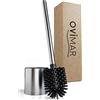 ovimar Scopino Ovimar Trekroner argento | Silicone autoportante | Acciaio inox | Per bagno e ospiti | Testina sostituibile wc