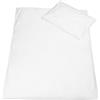 ZOLLNER Coordinato letto bambino - set completo per lettino bimbi bianco - copripiumino e fodera, 100x135 cm e 40x60 cm, bianco