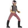 Papo - Statuetta Cavallo e Cavallerizza Fashion Rosa Realistica - 3 Anni + - Collezione Mondo Equestre - Gioco Creativo Equitazione - Idea Regalo Giocattolo Bambina Bambino