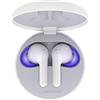 LG Cuffie Bluetooth Wireless In Ear TONE Free FN5 White, Auricolari Bluetooth 5.0 Senza Fili Meridian Audio, Impermeabili, con Custodia da Ricarica, Comandi Touch, Doppio Microfono, per iOS Android PC