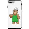 Cuoco Cappello da chef Custodia per iPhone 7 Plus/8 Plus Orso Cuoco Cappello da chef Ciotola