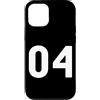 Sportswear Custodia per iPhone 13 Pro Numero 04 | Numero quattro | Numero 4 (anteriore e posterior
