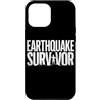 ResilienceWear Custodia per iPhone 15 Pro Max Terremoto Survivor Forte Silhouette Bianco e Nero