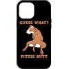 Dog Lover Graphic Design Gifts Custodia per iPhone 14 Plus Divertente Pitbull I Guess What Pittie Butt I Cani Amante