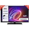 Telefunken Smart TV 32 Full HD 32TEFHD750Z, TV LED 32 Pollici, Compatibile con Alexa e Google Assistant, DVB-I, Digitale DVB-T2, Dolby Vision HDR10, USB, 2023