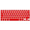 SYSTEM-S Silicone Tastiera della Copertura della Tastiera QWERTZ Tastiera Tedesca Copertura Protettiva per MacBook PRO 13 15 17 iMac MacBook Air 13 in Rosso
