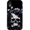 Skulls and Roses Metal Rock Gothic Metal Custodia per iPhone XR Skeleton Metalhead Teschi e Rose Metal Rock Sultry Viola