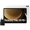 Samsung Galaxy Tab S9 FE+, Caricatore incluso, Display 12.4 TFT LCD PLS, Wi-Fi, RAM 8GB, 128GB, 10.090 mAh, Exynos 1380, Android 13, IP68, Silver, [Versione italiana] 2023