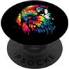 Retro Parrot Apparel Gifts Tie-dye per pappagalli - Vintage Colorful Amazing Parrot Bird Lover PopSockets PopGrip Intercambiabile
