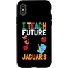 I Teach Future Jaguars Teacher Apple Gif Custodia per iPhone X/XS Insegno giaguari futuri