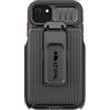 tech21 Evo Max - Custodia per iPhone SE 2022, ultra protettiva e robusta, con fondina e protezione multi-goccia da 6,1 m, colore: Nero