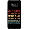 30 Years Old Birthday Vintage Retro Custodia per Galaxy S8+ 30 anni 360 mesi di essere fantastici per giovani adulti