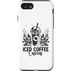 Ice Coffee Lover Gifts Custodia per iPhone SE (2020) / 7 / 8 Amante della caffeina Regina del caffè freddo