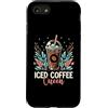 Ice Coffee Lover Gifts Custodia per iPhone SE (2020) / 7 / 8 Amante della caffeina Regina del caffè freddo