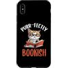 Woman Reading Cat Book Lover Custodia per iPhone XS Max Gatti E Libri Libro Fusa