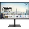 ASUS VA27UQSB Monitor Business da 27" pollici, 4K UHD (3840x2160), IPS, HDR-10, DisplayPort, 2 HDMI, Altoparlanti stereo, Anti-sfarfallio, Filtro Luce Blu, Design ergonomico, Montabile a parete, Nero