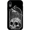 Satanic phone Custodia per iPhone XR Teschio corno di toro gotico gotico occulto emo scheletro satanico