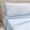 PETTI Artigiani Italiani - Lenzuola in Cotone con Federe in Stampa Digitale, Per Letto Singolo, Completo Lenzuolo Sopra e Sotto con Angoli, Azzurro, 100% Made in Italy