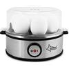 Suntec Wellness SUNTEC cuociuova EGG-8564 design in acciaio inox - per 7 uova - regolazione del grado di cottura e timer - spegnimento automatico - piccolo ed elettrico - set con misurino e ciotola - 360 watt